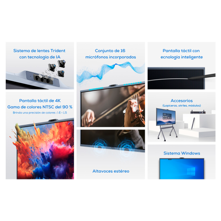 Pantalla interactiva MAXHUB V6550 - 4K 65" 50 toques