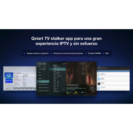 Receptor IPTV Qviart OG3 4K - Linux OTT UHD WiFi