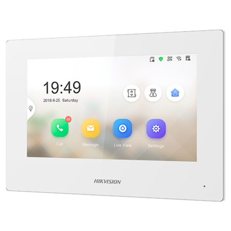 Monitor IP Hikvision DS-KH6320-WTE1-W - 7 WiFi PoE