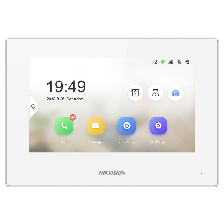 Monitor IP Hikvision DS-KH6320-WTE1-W - 7 WiFi PoE
