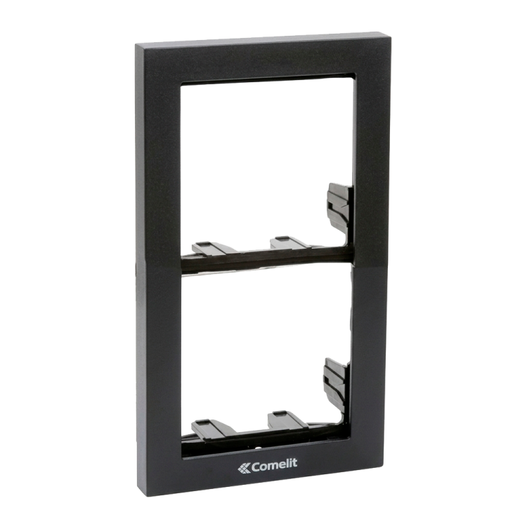 Soporte 2 módulos para placa mod. IKALL color negro antracita
