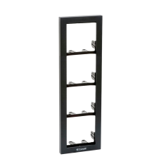 Soporte 4 módulos placa IKALL color antracita