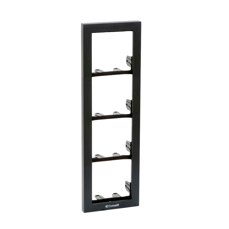Soporte 4 módulos para placa mod. IKALL color negro antracita
