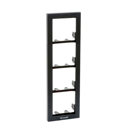 Soporte 4 módulos para placa mod. IKALL color negro antracita