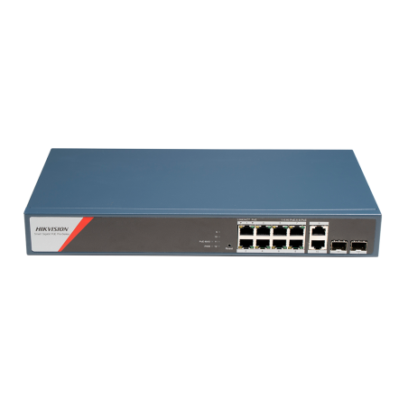 Switch PoE gestionable Hikvision DS-3E1512HP-SI-8P2T2F