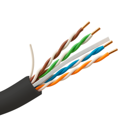 Cable UTP Cat6 Exterior Uniview UV-UTP6-305-OUTDOOR - 305 m, PE, negro