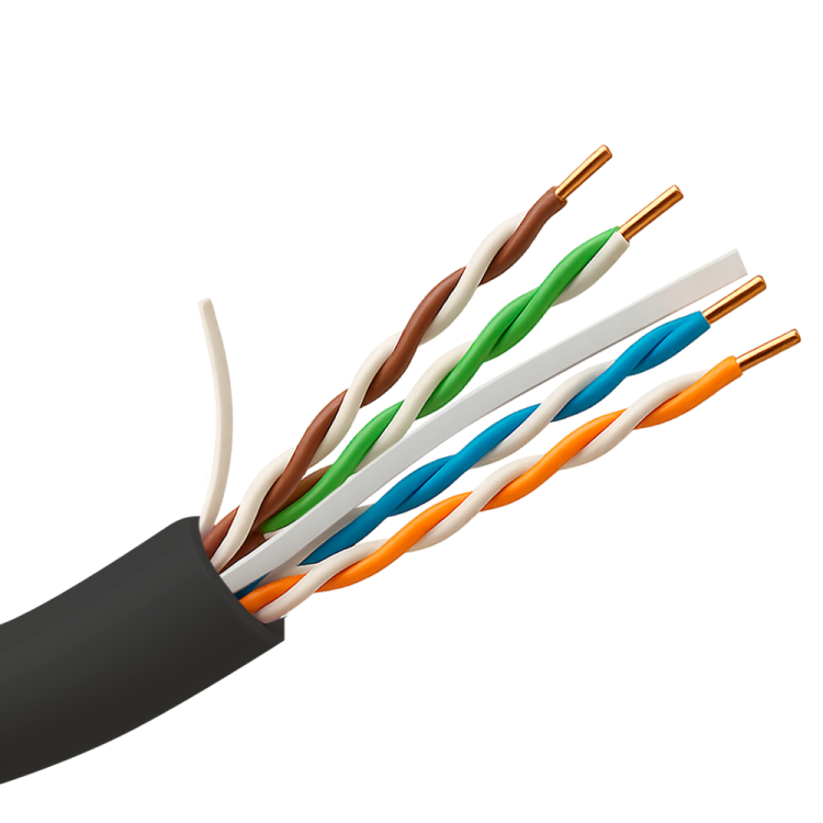 Cable UTP Cat6 Exterior Uniview UV-UTP6-305-OUTDOOR - 305 m, PE, negro