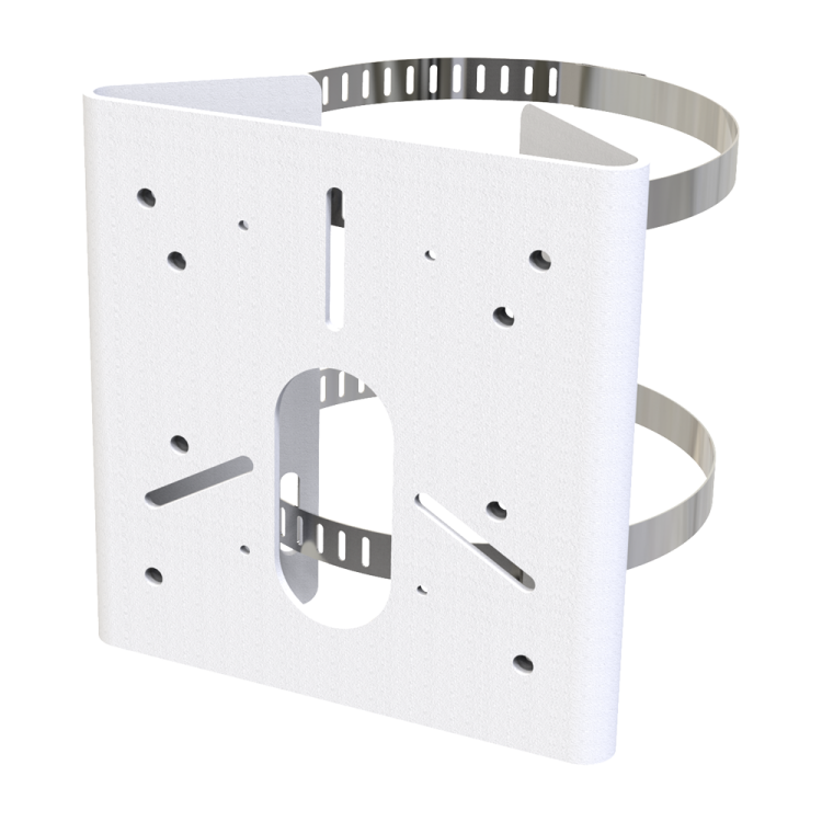 Soporte para mástil Milesight MS-A01-V3 - metal blanco