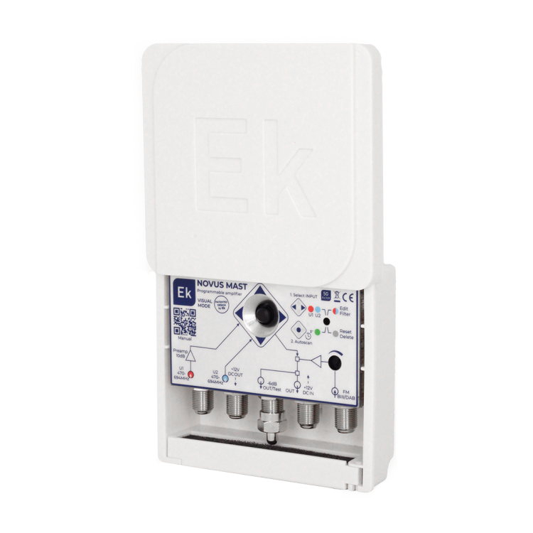Amplificador de mástil EK NOVUS MAST - 32 filtros AGC