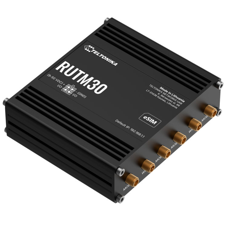 Router 5G Teltonika RUTM30 - Dual SIM eSIM WiFi 5