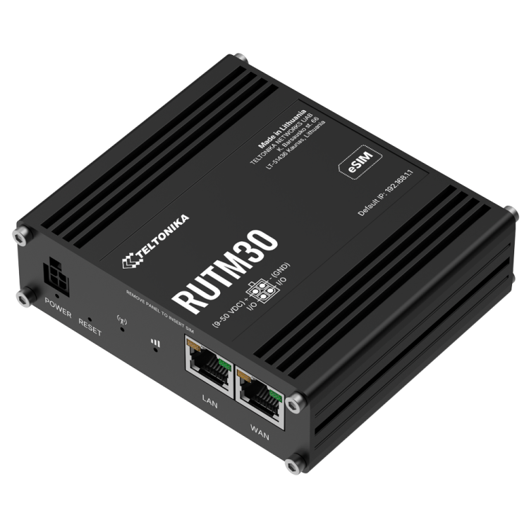 Router 5G Teltonika RUTM30 - Dual SIM eSIM WiFi 5