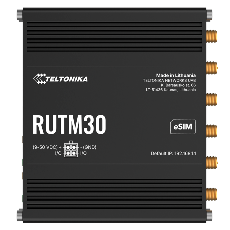 Router 5G Teltonika RUTM30 - Dual SIM eSIM WiFi 5