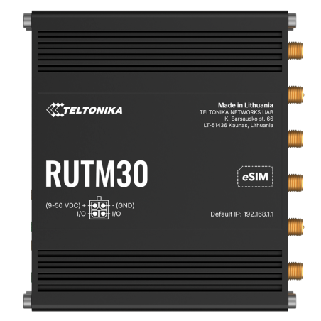 Router 5G Teltonika RUTM30 - Dual SIM eSIM WiFi 5