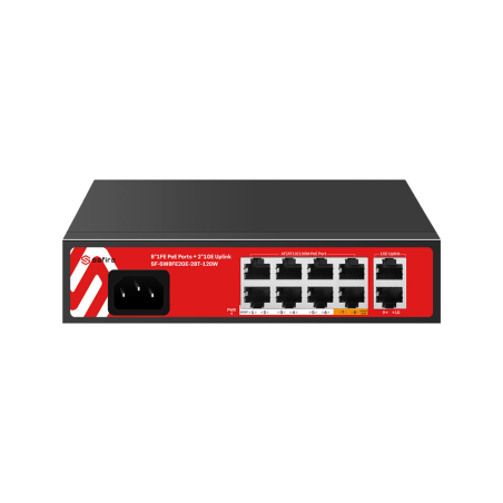 Switch PoE Safire SF-SW8FE2GE-2BT-120W - 120W Hi-PoE