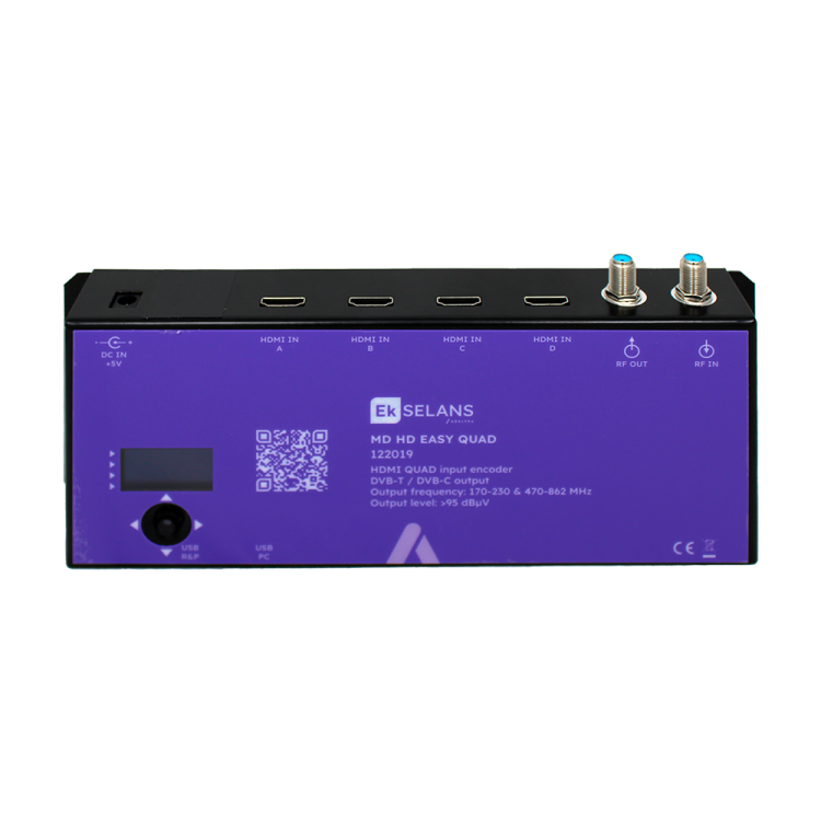 Modulador EK MD HD EASY QUAD - 4 HDMI COFDM/QAM