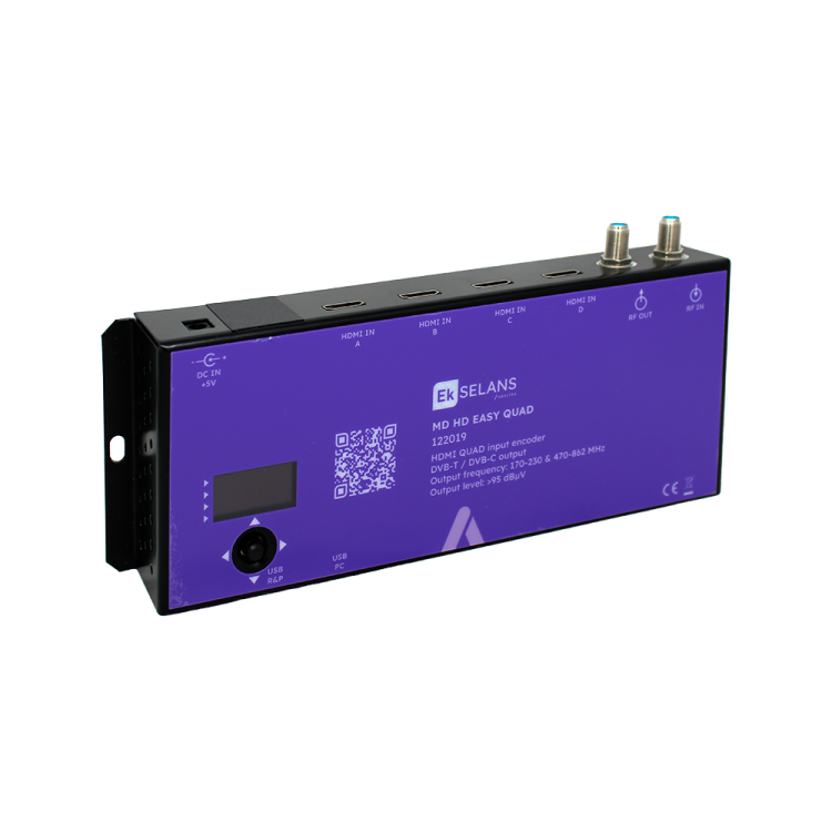 Modulador EK MD HD EASY QUAD - 4 HDMI COFDM/QAM