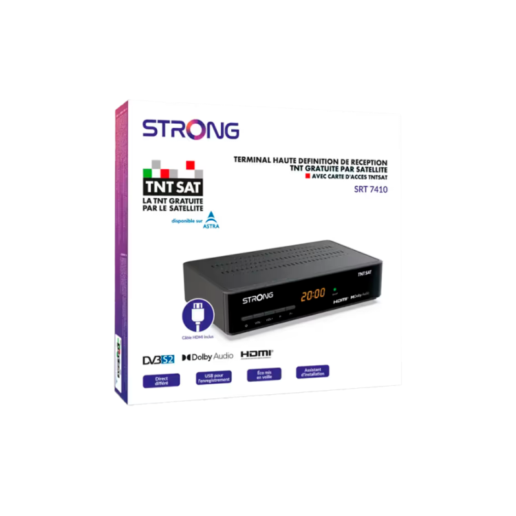 Receptor satélite STRONG SRT 7410 - TNTSAT HD USB