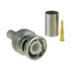 Conector BNC macho crimpar OEM CON110 - RG174 fino