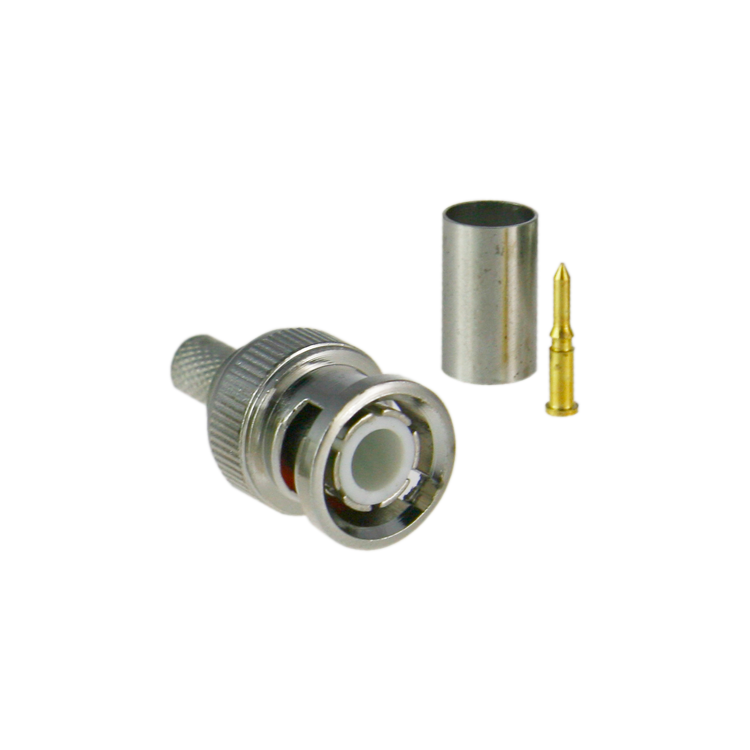 Conector BNC macho crimpar OEM CON110 - RG174 fino