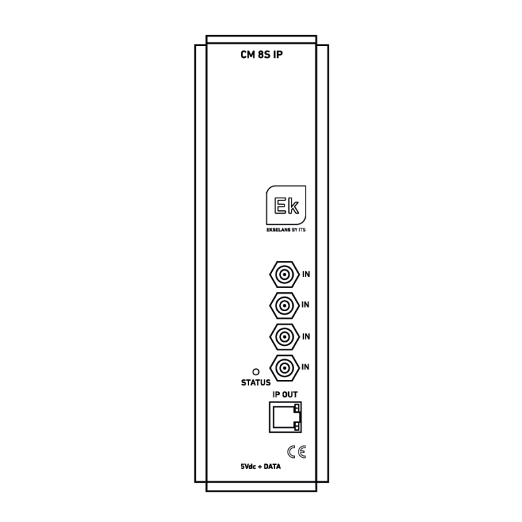 Transmodulador EK CM 8S-IP - 8x DVB-S/S2/S2X a IP
