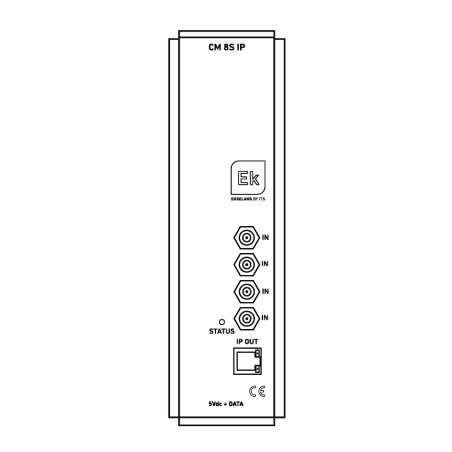 Transmodulador EK CM 8S-IP - 8x DVB-S/S2/S2X a IP