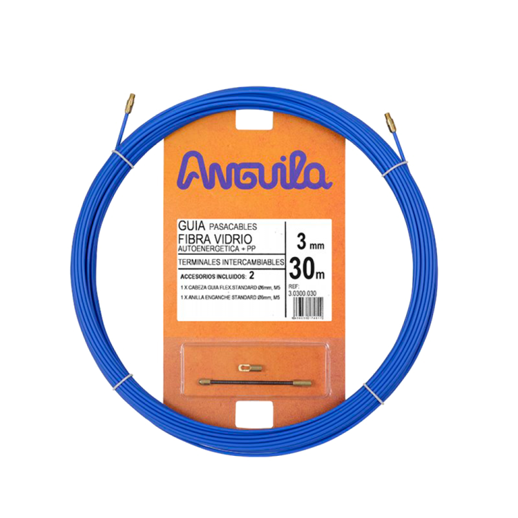 Guía pasacables fibra vidrio ANGUILA 30300030 - 30m 3mm