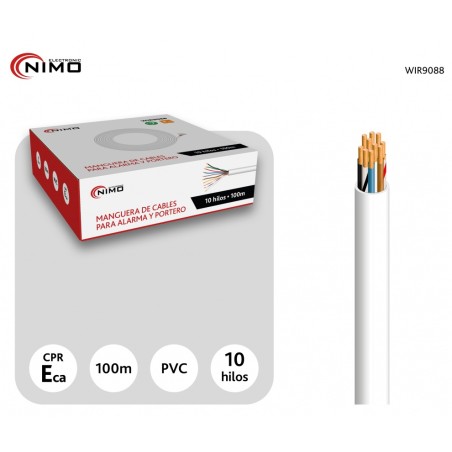 Cable trenzado NIMO WIR9088 - 10x0,22mm² CCA CPR Eca
