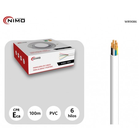 Cable alarma 6x0,22mm² NIMO WIR9086 - CCA Eca