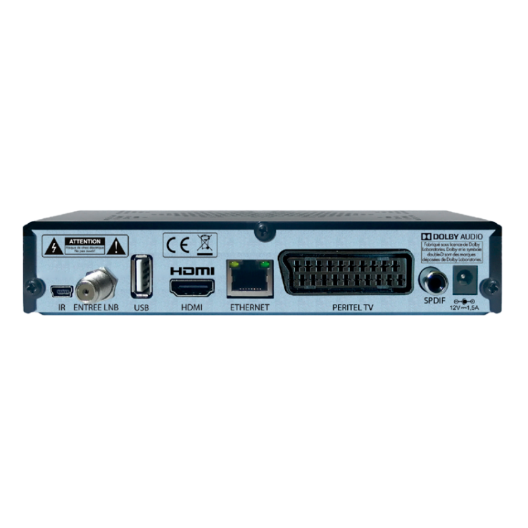 REACONDICIONADO | Receptor SAT (S2)+ Tarjeta FRANSAT, HD, MPEG2, MPEG4, sin Wifi. 1 USB, 1 HDMI, PVR. Función Timeshift.