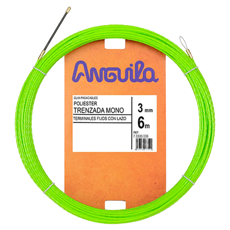 Cabeza guía fija con lazo Anguila 73300006 Ø3 mm 6 m
