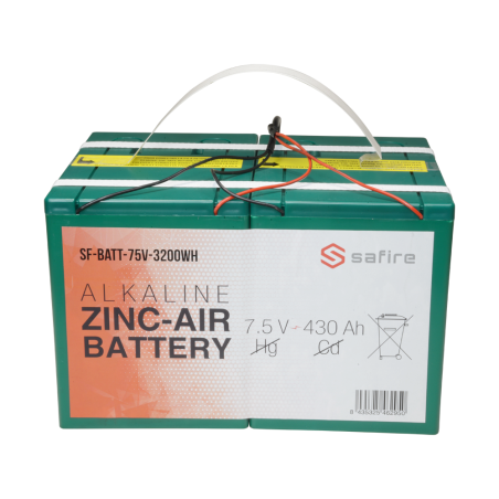 Batería zinc-aire SAFIRE SF-BATT-75V-3200WH - 7.5V