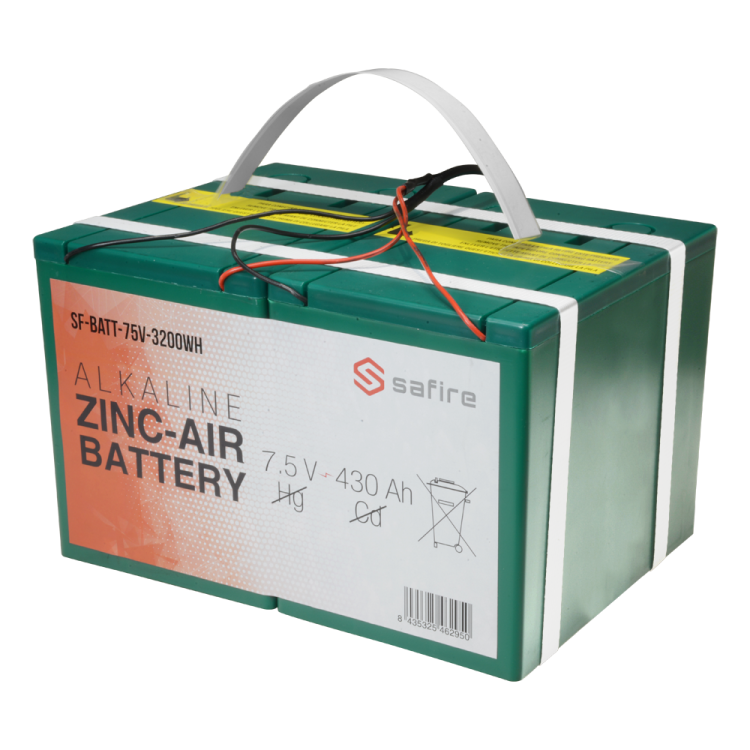 Batería zinc-aire SAFIRE SF-BATT-75V-3200WH - 7.5V