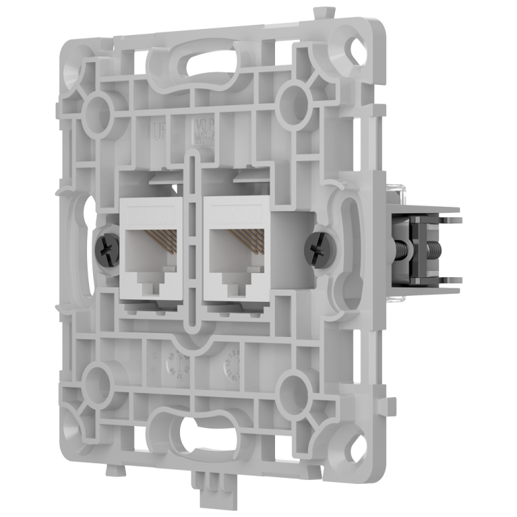 Enchufe Ethernet Ajax AJ-OUTLETCORE-LAN-W - 2 puertos