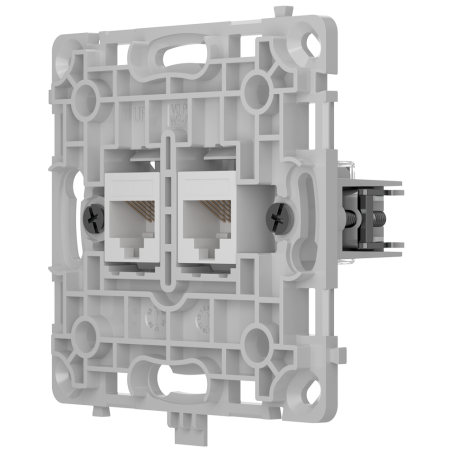 Enchufe Ethernet Ajax AJ-OUTLETCORE-LAN-W - 2 puertos