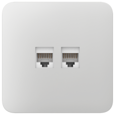 Tapa frontal Ajax AJ-SOLOCOVER-LAN-W - Outlet LAN