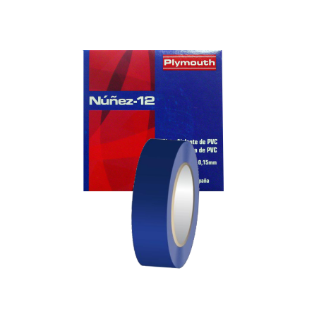 Cinta aislante 19X0,15mm. 20 metros. Alta calidad. Color azul