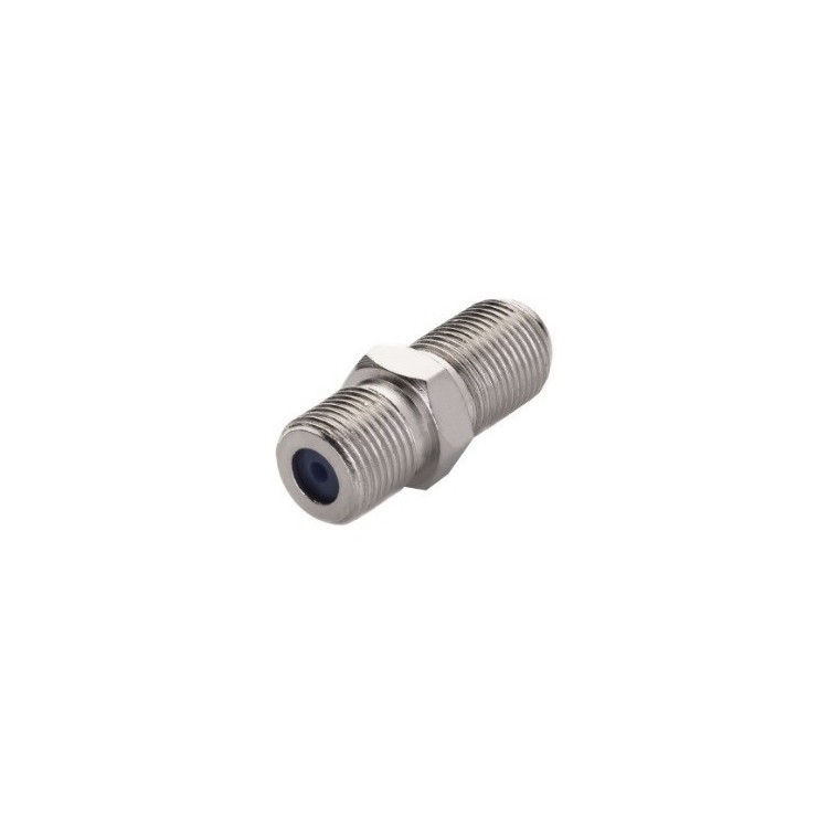 Adaptador F hembra-hembra con tuerca fija