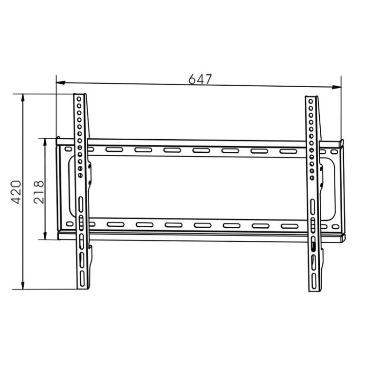 Soporte TV de pared 26-50", hasta 30kg, distancia de pared 25mm, Fijo