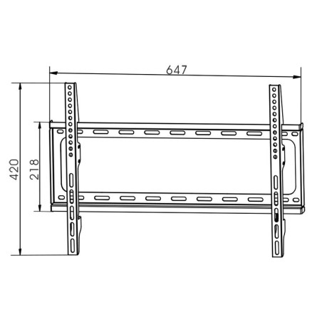Soporte TV de pared 26-50", hasta 30kg, distancia de pared 25mm, Fijo