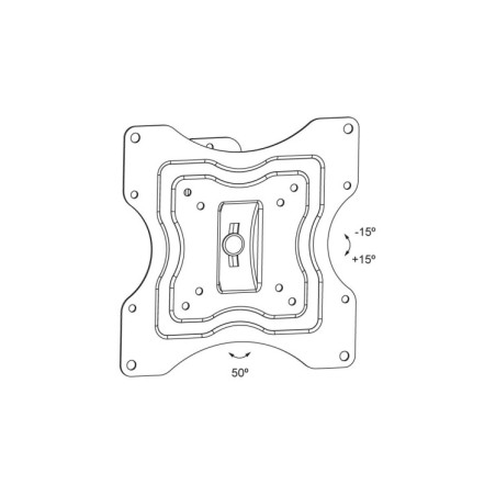 Soporte TV de pared 23-42", hasta 15kg, Giro 50º, separación de pared 65mm