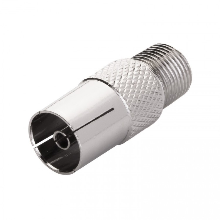 Adaptador F Hembra a TV Hembra E-006