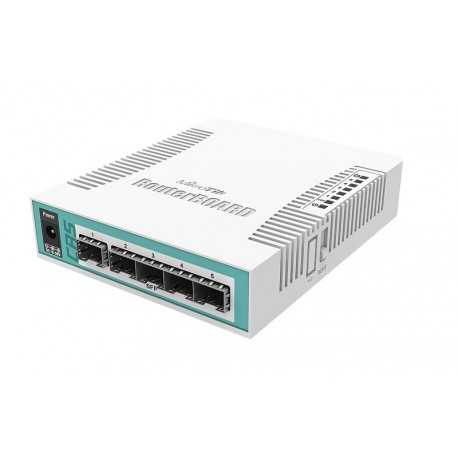 Cloud Router 400MHz CPU, 128MB RAM, 1x Combo port (Gigabit Ethernet or SFP) + x5 SFP, Level 5