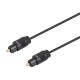 Cable audio óptico digital de 2mts 2,5-mm TOSLINK