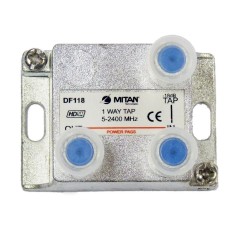 Derivador 1 salida, 18db, 5-2400Mhz, paso CC, F, planta 4 y 6. Mitan