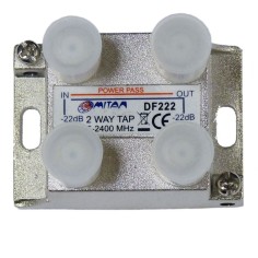 Derivador 2 salida, 22db, 5-2400Mhz, paso CC, F, planta 7 y 9. Mitan