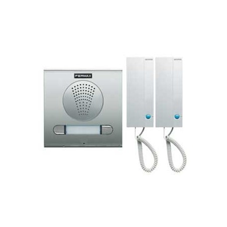 Kit portero 2 viviendas, serie CITY. Teléfono Loft 4+n