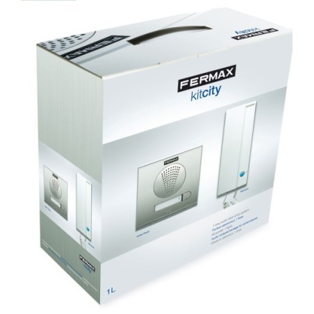 Kit portero 2 viviendas, serie CITY. Teléfono Loft 4+n