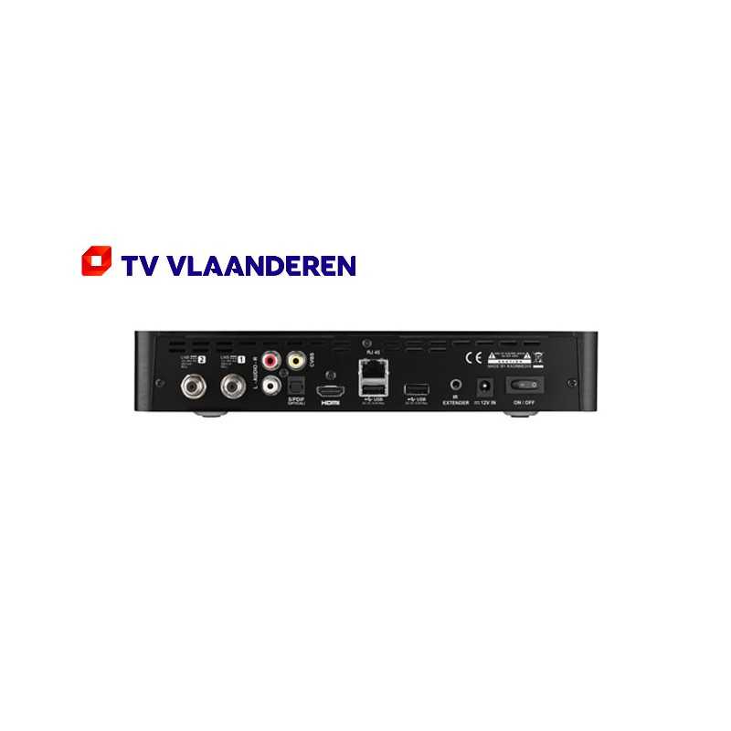 Receptor SAT (S2)+ Tarjeta TV Vlaanderen, Twin Tuner, FULL HD, H.264, sin  Wifi