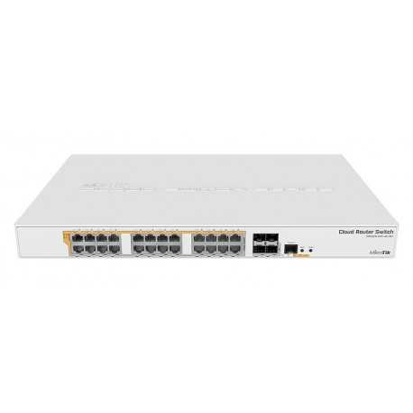 Cloud Router Switch, 1 Core 800Mhz, 512Mb RAM, x24 Gb, 4 SFP+, Level 5, Rack