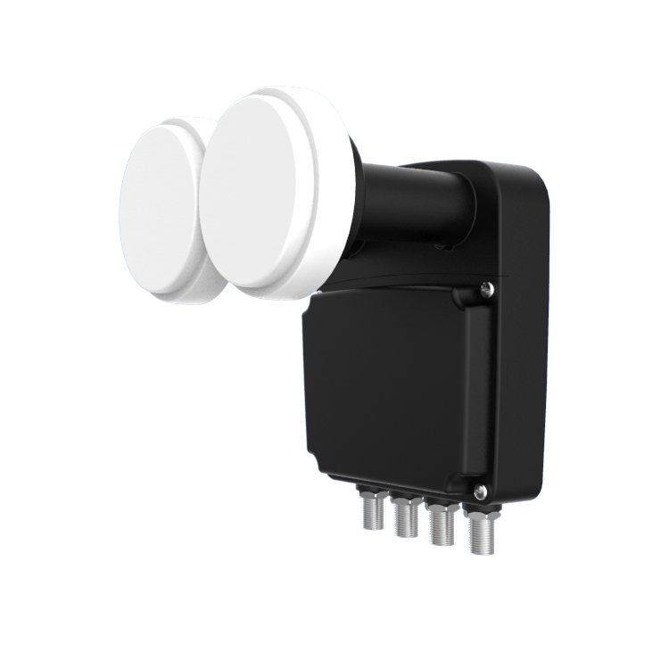 Lnb Quad (4 Receptores), Monoblock 4,3º (Astra 19.2 - Astra 23,5º), 55dB, 0,2dB ruido